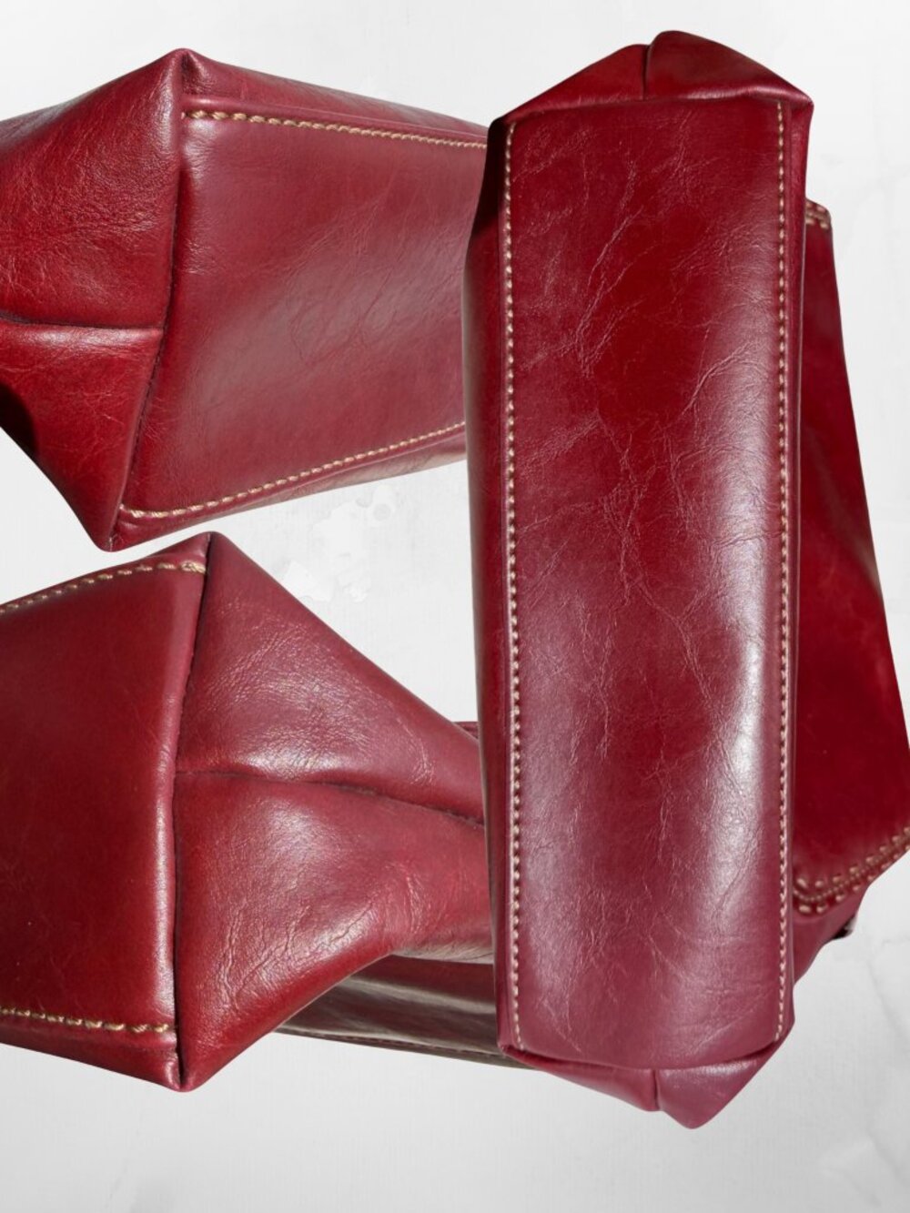 Relic by Fossil Burgundy Leather Crossbody Bag Boho Y2K Vintage Style - Picture 7 of 7